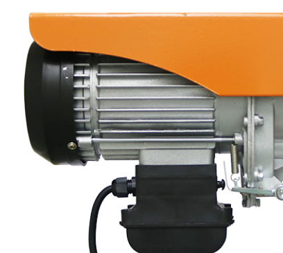 微型鋼絲繩電動(dòng)葫蘆的風(fēng)扇不能被雜物覆蓋